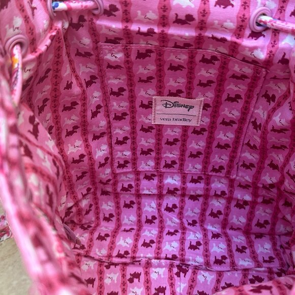 VERA BRADLEY DISNEY ARISTOCATS DRAWSTRING BACKPACK + ZIP ID CASE (SET):NWT CATS - Picture 11 of 15